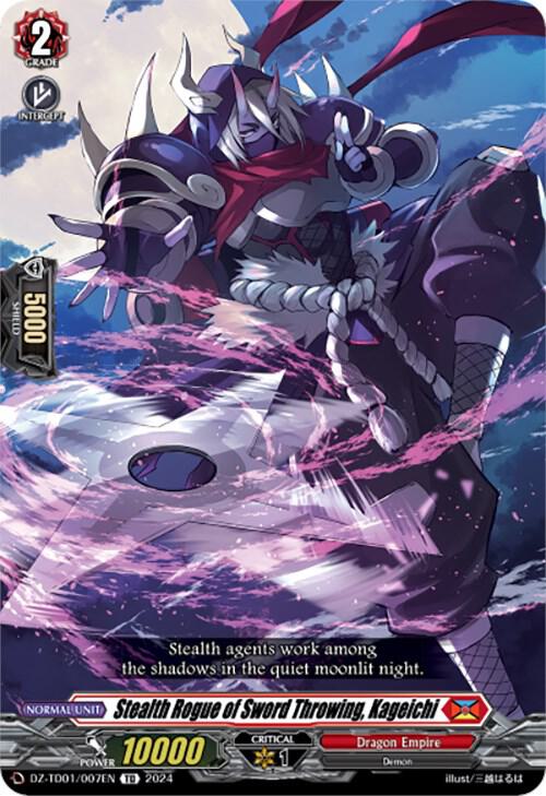 Stealth Rogue of Sword Throwing, Kageichi