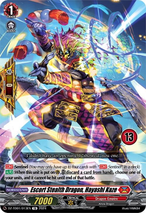 ハイランダー ドラゴン 高レート Escort Stealth Dragon Hayashi Kaze 13 Price & Card Details — DZ