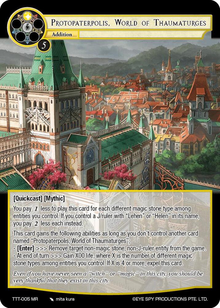 Protopaterpolis, World of Thaumaturges