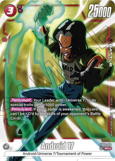 Android 17 - FB02-015 (Alternate Art) card