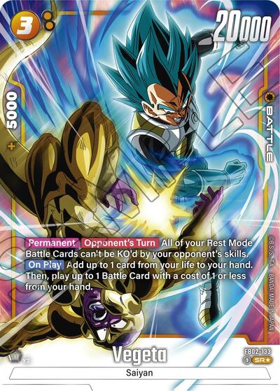 Vegeta - FB02-133 (Alternate Art) card
