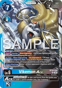 Vikemon ACE - Beginning Observer - Digimon card