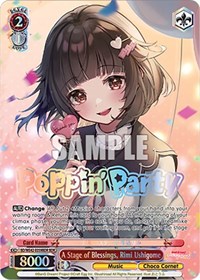 A Stage of Blessings, Rimi Ushigome (BDR) - Weiss Schwarz BanG Dream! Girls Band Party! Countdown Collection Premium Booster trading card
