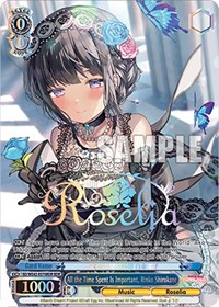 All the Time Spent Is Important, Rinko Shirokane (BDR) - Weiss Schwarz BanG Dream! Girls Band Party! Countdown Collection Premium Booster trading card