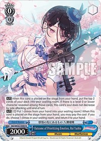 Outcome of Prioritizing Emotion, Rui Yashio