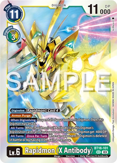 Rapidmon (X Antibody) card