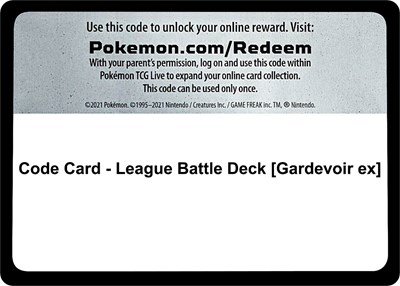 Code Card - League Battle Deck [Gardevoir ex]