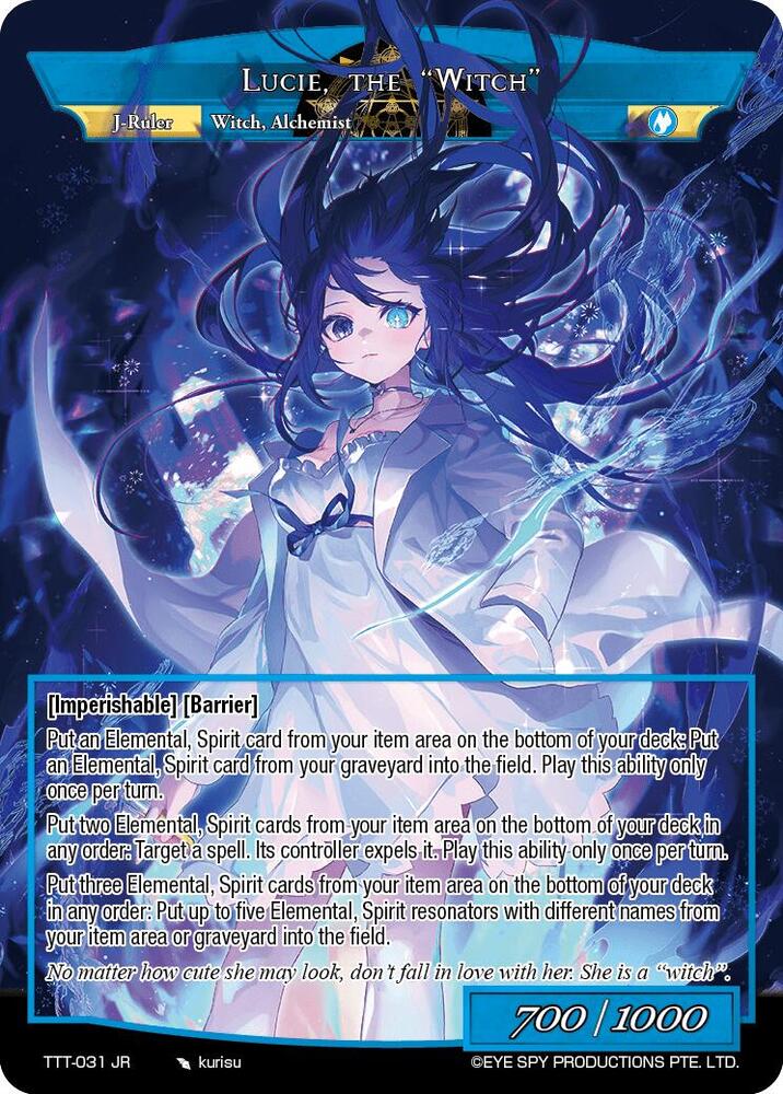 Lucie, Synthetic Alchemist // Lucie, the "Witch"