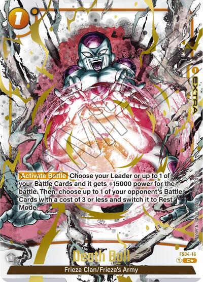 Death Ball (Alternate Art) Starter Deck 4: Frieza Alternate Art Reprints Common Dragon Ball card — value and price