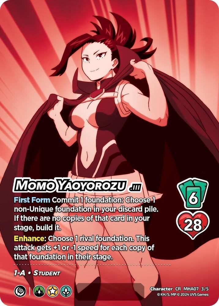 Momo Yaoyorozu (Serial Numbered) - UniVersus: My Hero Academia