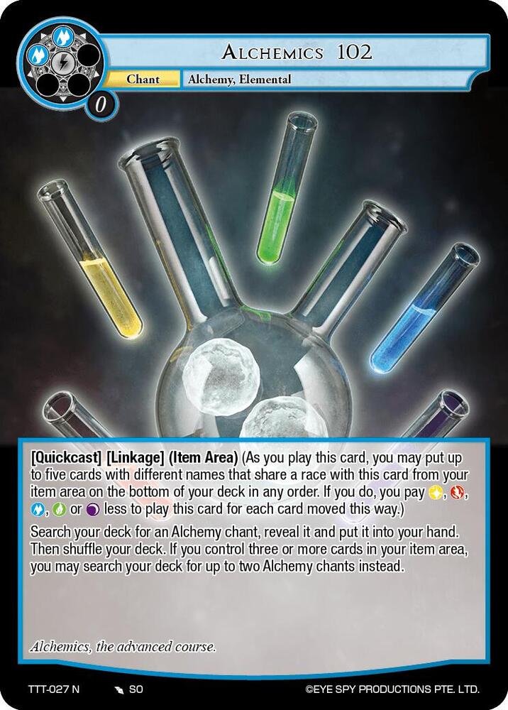 Alchemics 102