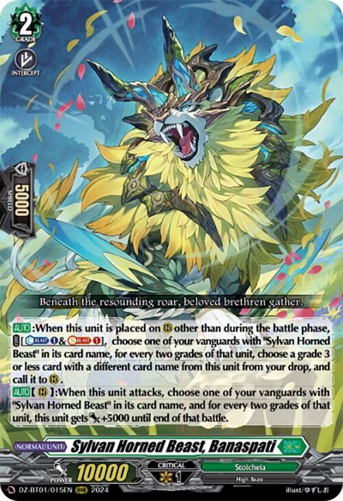 Sylvan Horned Beast, Banaspati - DZ-BT01: Fated Clash - Cardfight