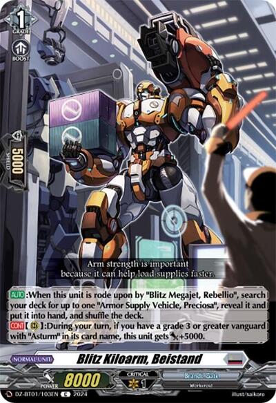 Blitz Kiloarm, Beistand