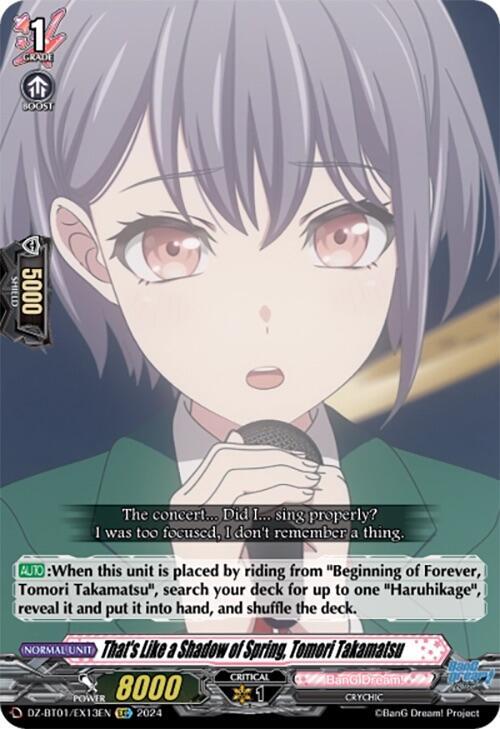 That's Like a Shadow of Spring, Tomori Takamatsu (EXC)
