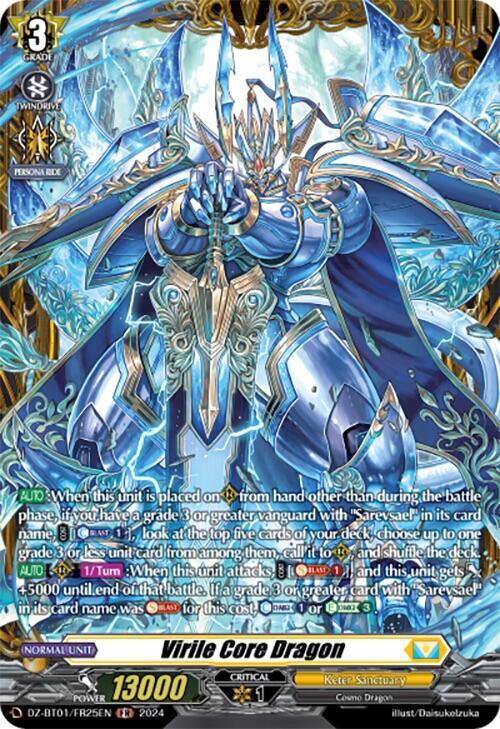 Virile Core Dragon (FR) - DZ-BT01: Fated Clash - Cardfight