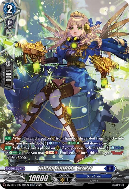 Steam Gunner, Tizkar (SR) - DZ-BT01: Fated Clash - Cardfight