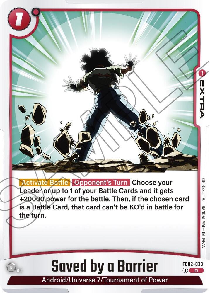 ケンジカート Saved by a Barrier - Blazing Aura - Dragon Ball Super: Fusion