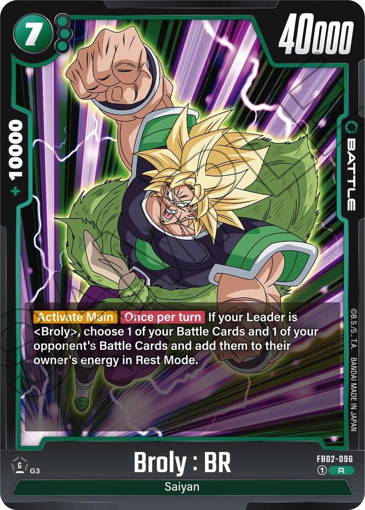 Broly : BR - Blazing Aura - Dragon Ball Super: Fusion World