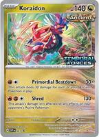 Koraidon [Prerelease Staff] #119 from Pokemon Temporal Forces set