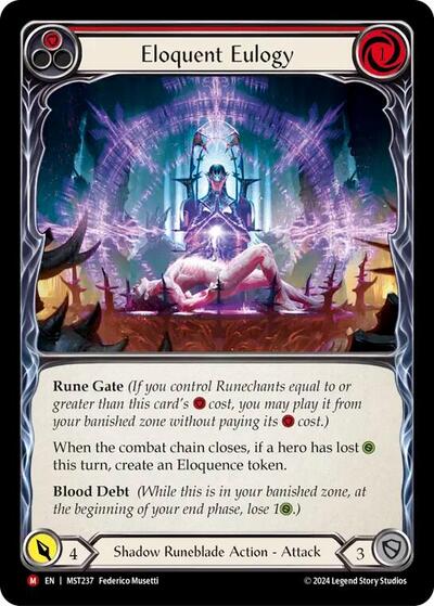 Eloquent Eulogy Part the Mistveil card price