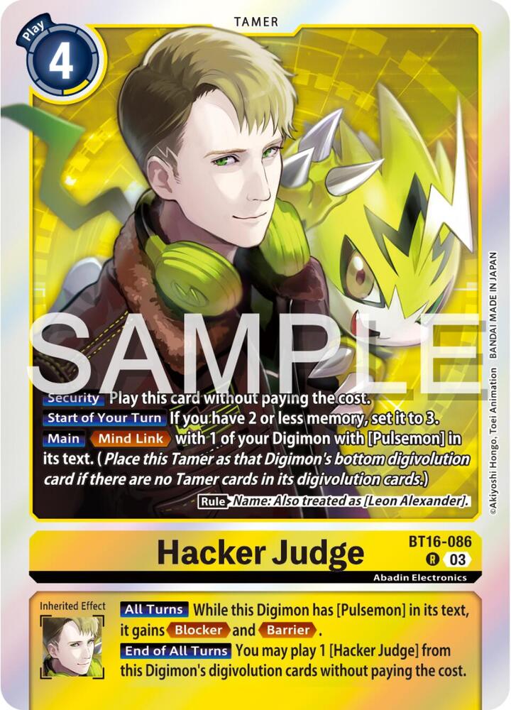 Hacker Judge - Beginning Observer - Digimon Card Game - TCGplayer.com