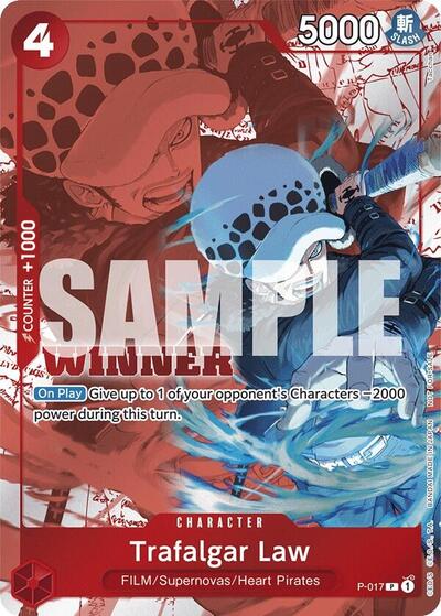 Trafalgar Law (Winner Pack Vol. 7) One Piece Promotion Cards PR One Piece card — value and price