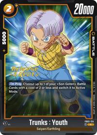Trunks : Youth - Blazing Aura Release Event Cards - Dragon Ball Fusion World card
