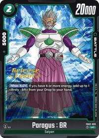 Paragus : BR - Blazing Aura Release Event Cards - Dragon Ball Fusion World card