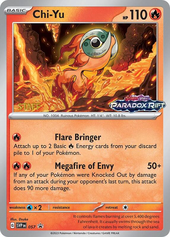 Chi-Yu - 057 (Prerelease) [Staff] 057 from SV: Scarlet & Violet Promo Cards