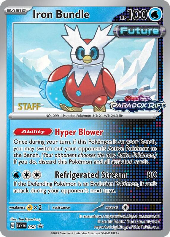 Iron Bundle - 058 (Prerelease) [Staff] 058 from SV: Scarlet & Violet Promo Cards