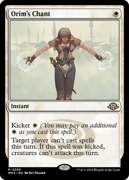 オアリムの詠唱　アーティストプルーフ　拡張　foil Orim's Chant Orim's Chant - Modern Horizons 3 - Magic: The Gathering