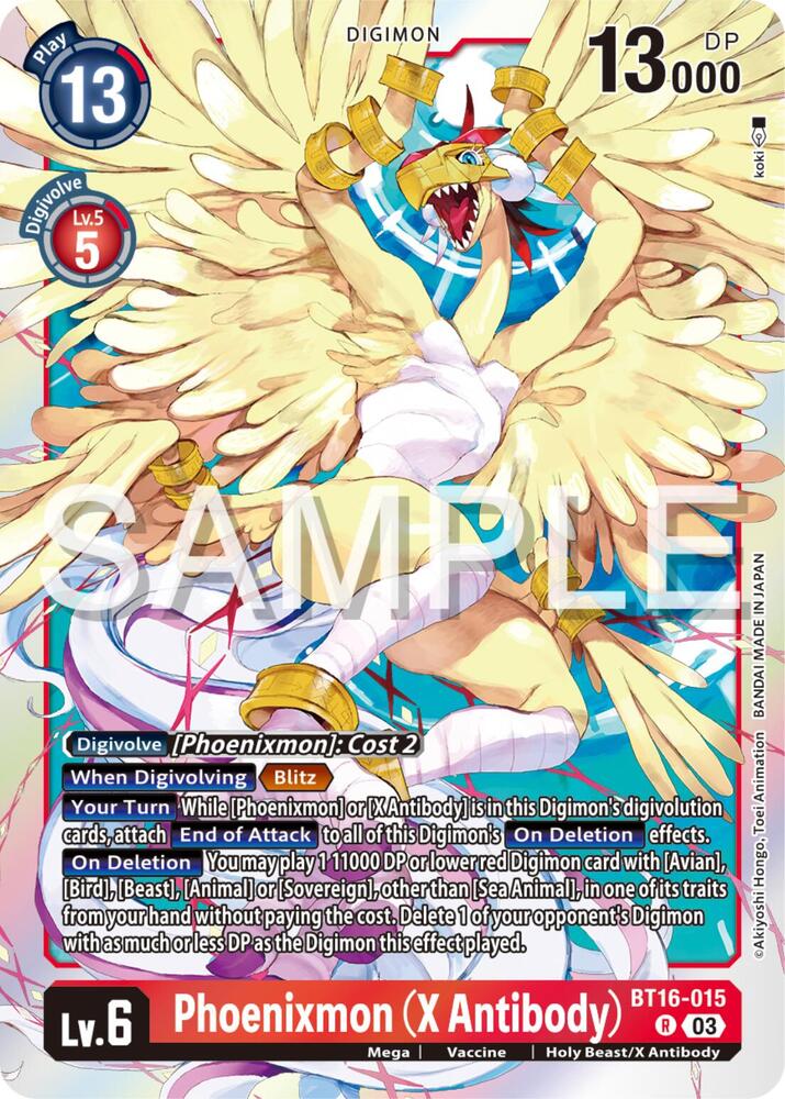Phoenixmon (X Antibody) - Beginning Observer - Digimon Card Game