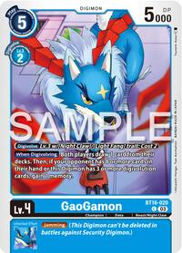 GaoGamon - Beginning Observer - Digimon card