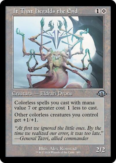 It That Heralds the End Retro Frame