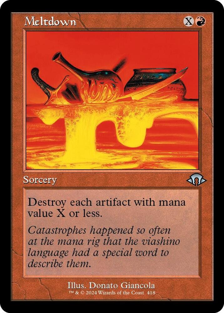Meltdown (Retro Frame) - Modern Horizons 3 - Magic: The Gathering