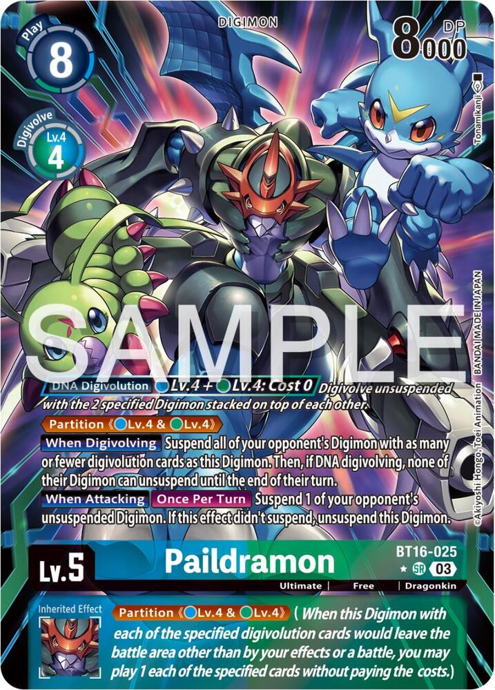 Paildramon Alternate Art digimon card
