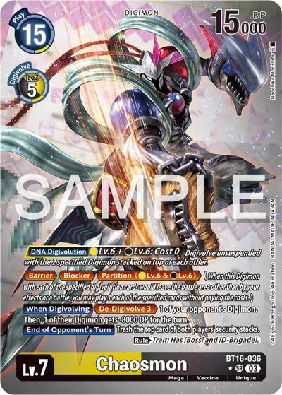 Chaosmon (Alternate Art) card