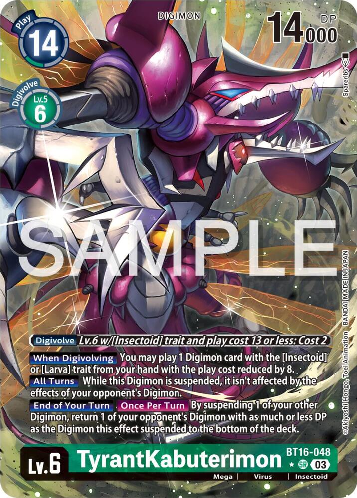 TyrantKabuterimon Alternate Art digimon card