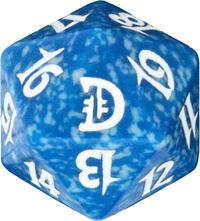 Deckmasters: Garfield vs. Finkel Spindown Die - Blue · Wizards of the Coast Dice