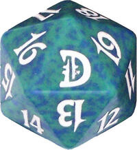 Deckmasters: Garfield vs. Finkel Spindown Die - Green · Wizards of the Coast Dice