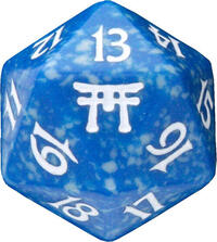 Champions of Kamigawa Spindown Die - Blue · Wizards of the Coast Dice