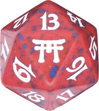 Champions of Kamigawa Spindown Die - Red · Wizards of the Coast Dice