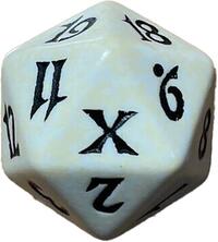 10th Edition Spindown Die - White · Wizards of the Coast Dice