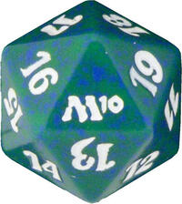Magic 2010 (M10) Spindown Die - Green · Wizards of the Coast Dice
