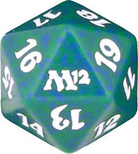 Magic 2012 (M12) Spindown Die - Green · Wizards of the Coast Dice