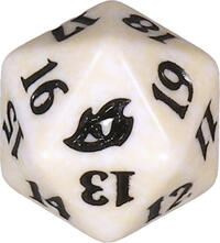 Ikoria: Lair of Behemoths Spindown Die - White · Wizards of the Coast Dice