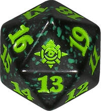The Lost Caverns of Ixalan Spindown Die - Green · Wizards of the Coast Dice