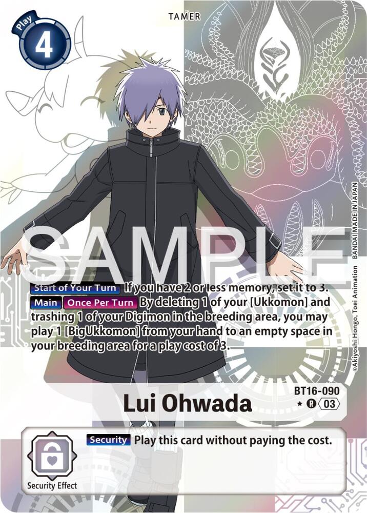 Lui Ohwada Alternate Art digimon card