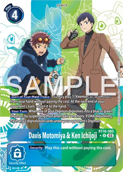 Davis Motomiya & Ken Ichijoji (Alternate Art) card