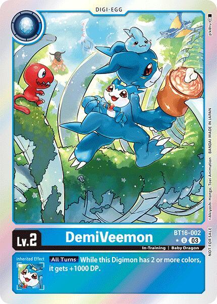 DemiVeemon Box Promotion Pack Beginning Observer digimon card